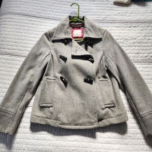 Grey peacoat